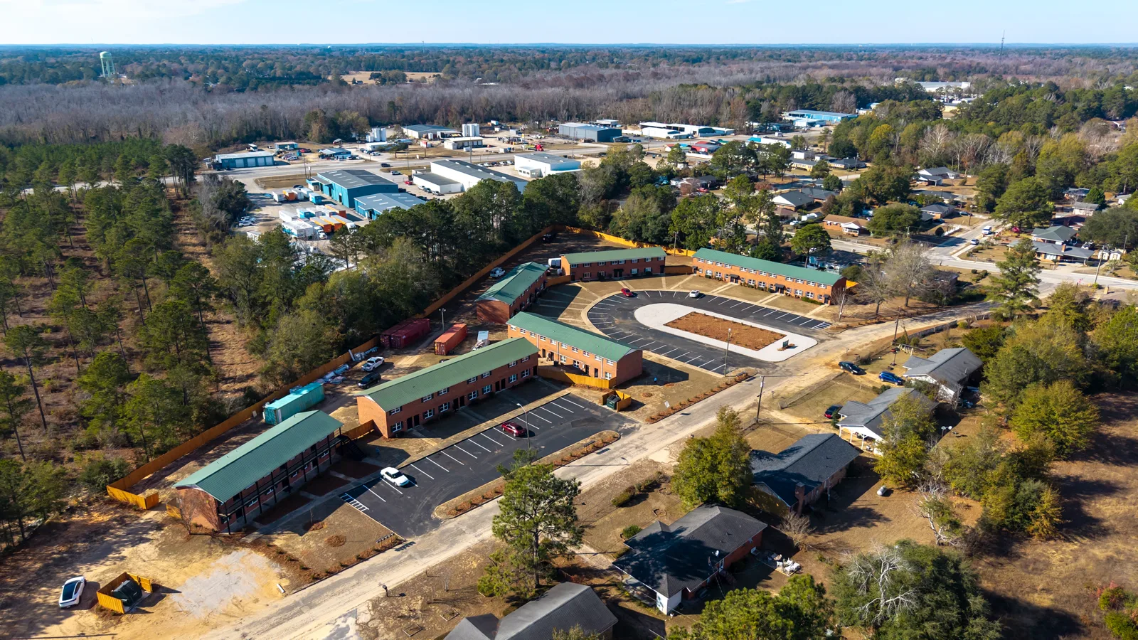 Pinedale Apartments — aerial view of the community